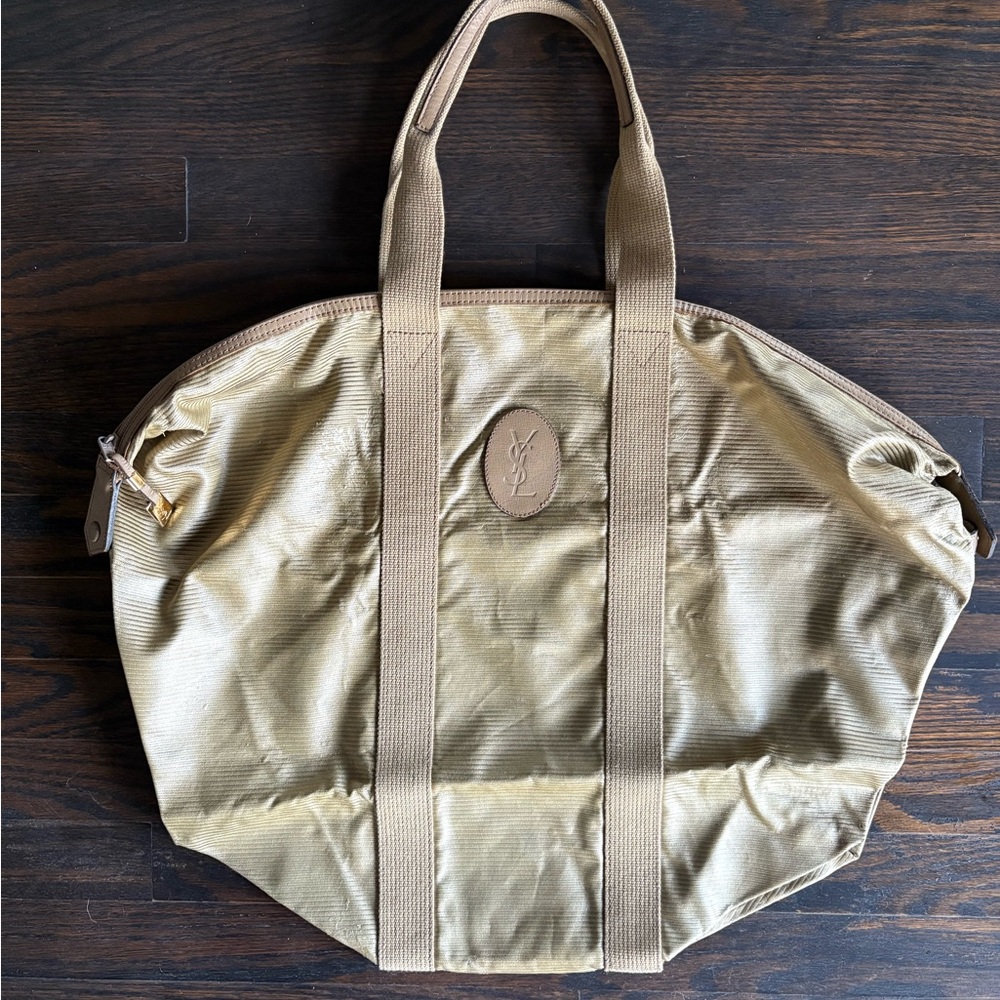 Yves Saint Laurent Vintage Gold Tote Bag